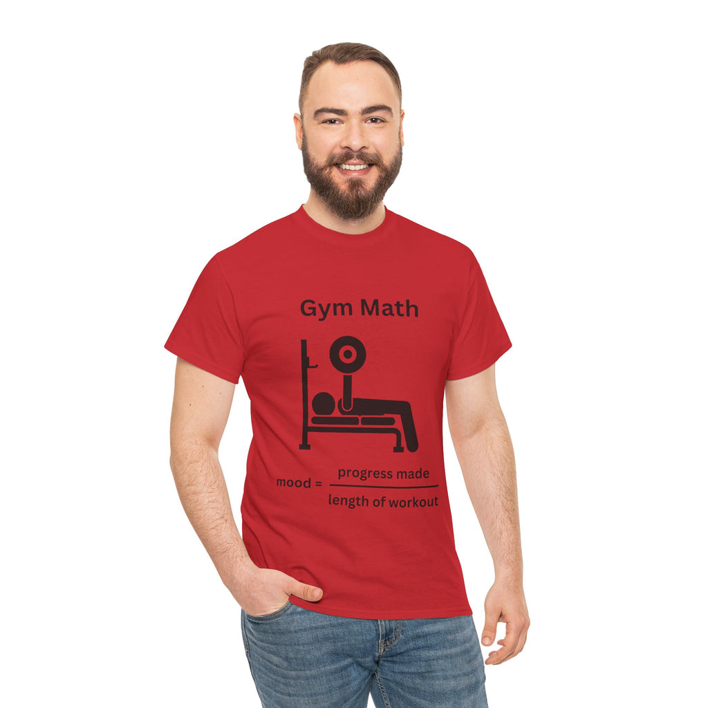 Funny Gym Math Unisex Heavy Cotton Tee