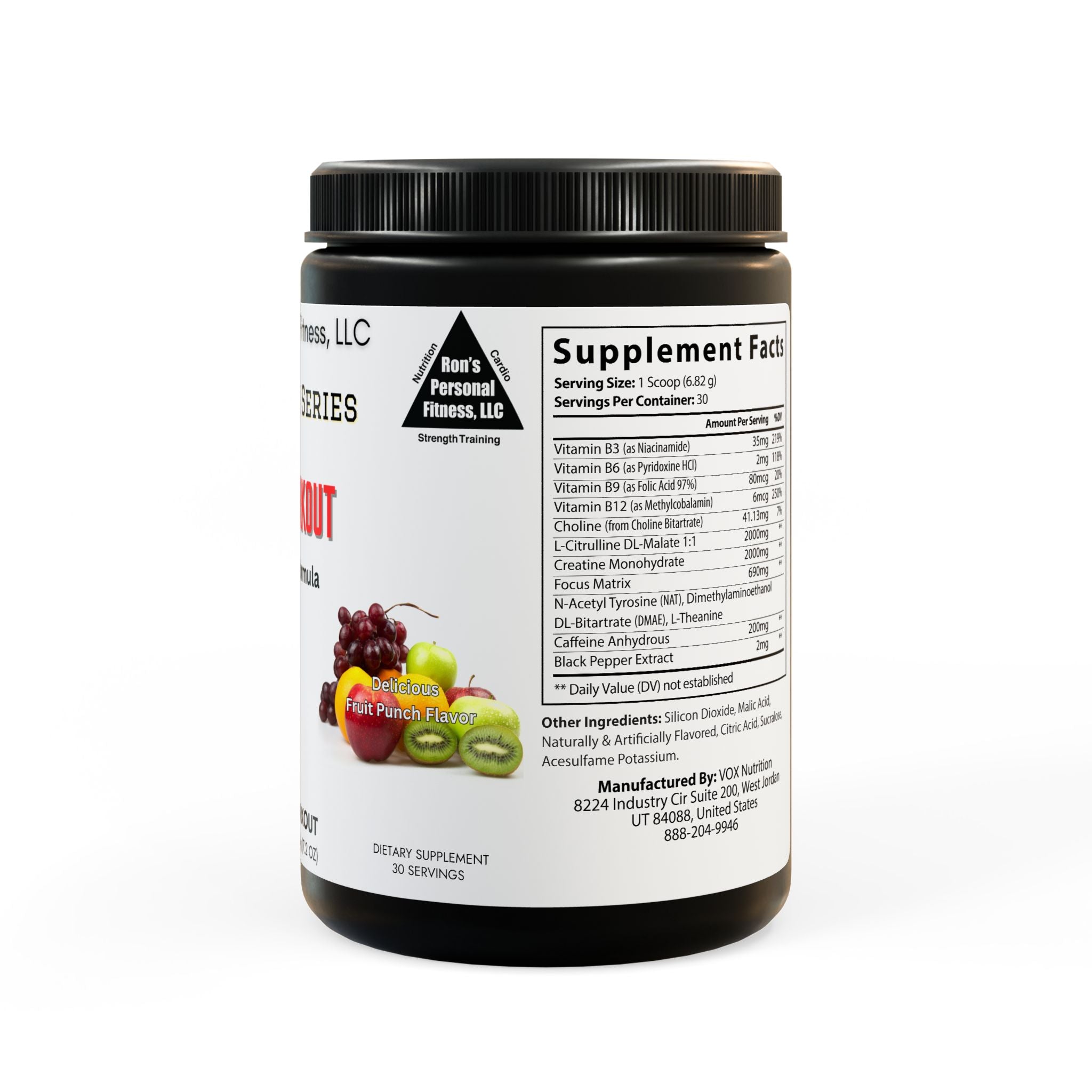 Gladiator Series Pre-Workout Supplement, Fruit Punch (204g, 7.1oz)