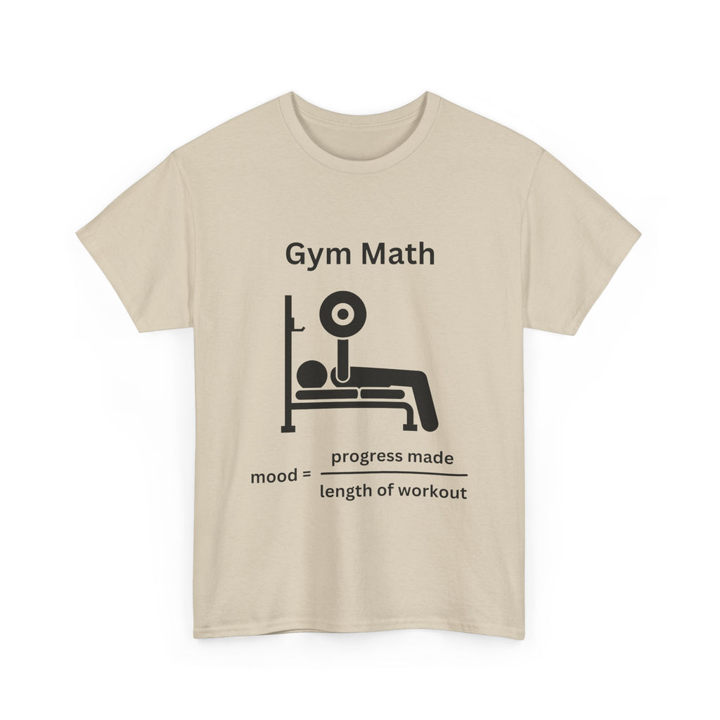 Funny Gym Math Unisex Heavy Cotton Tee