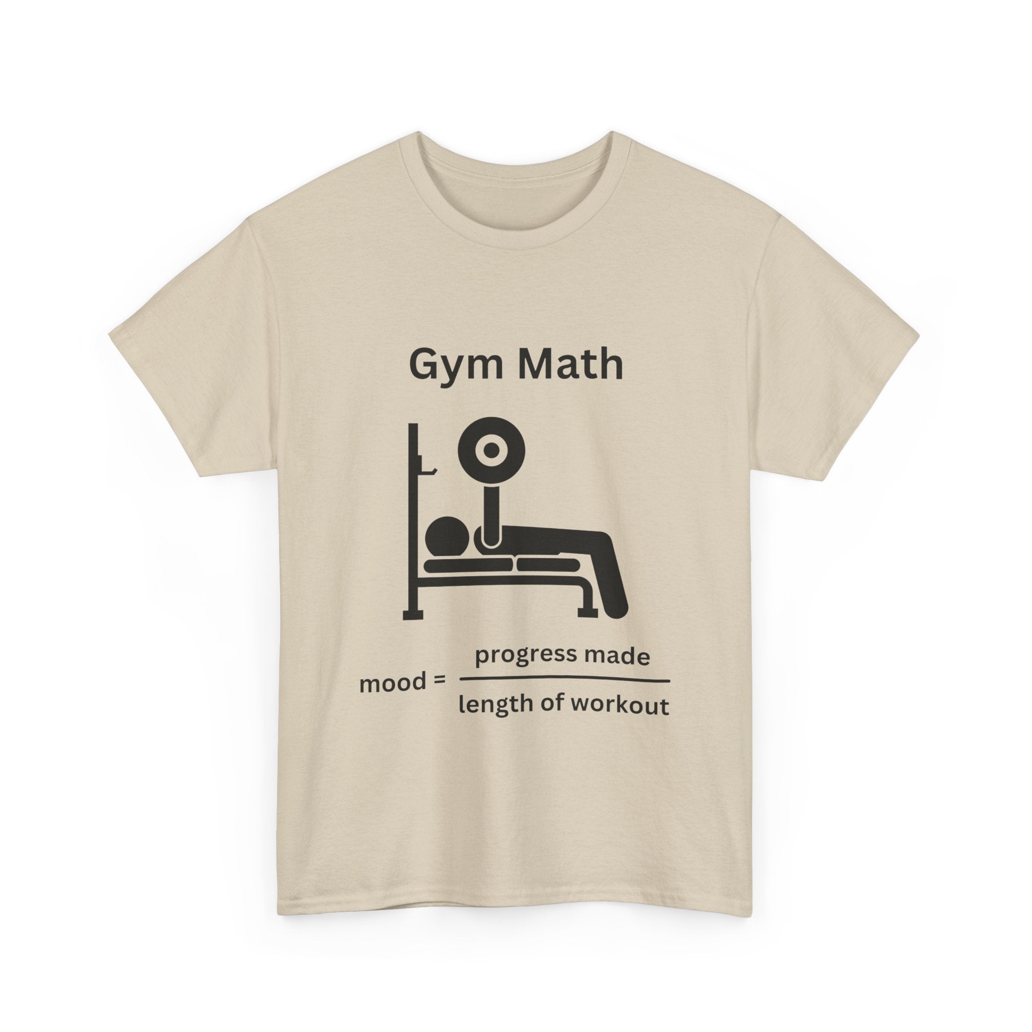 Funny Gym Math Unisex Heavy Cotton Tee