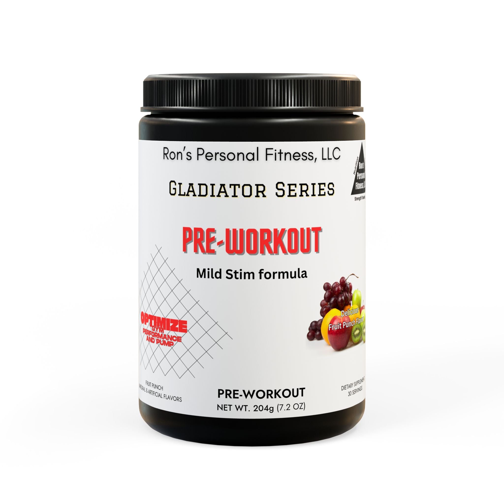 Gladiator Series Pre-Workout Supplement, Fruit Punch (204g, 7.1oz)