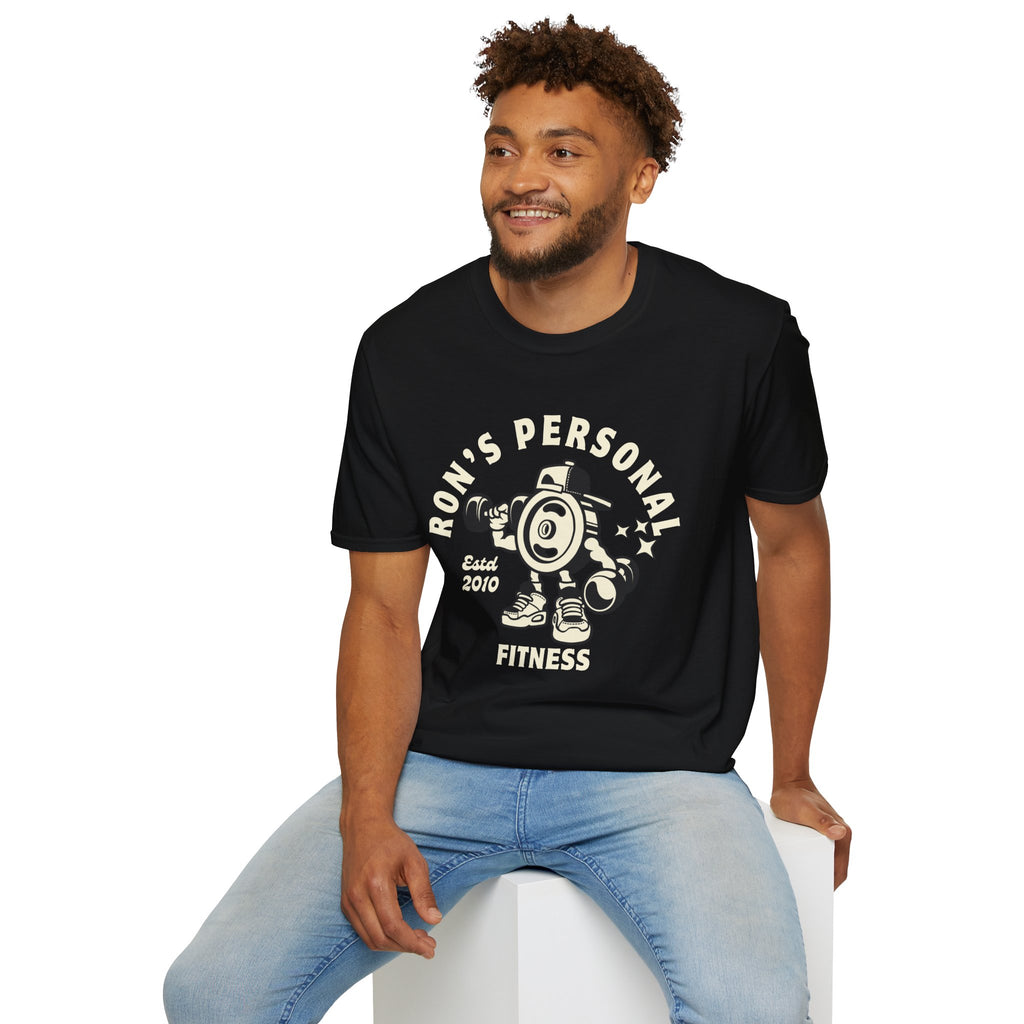 Ron's personal fitness gear vintage style Unisex Softstyle T-Shirt