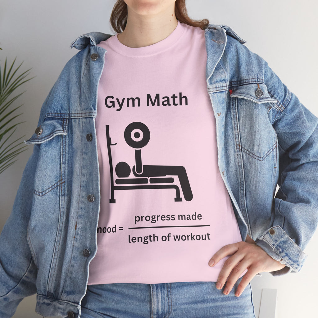 Funny Gym Math Unisex Heavy Cotton Tee