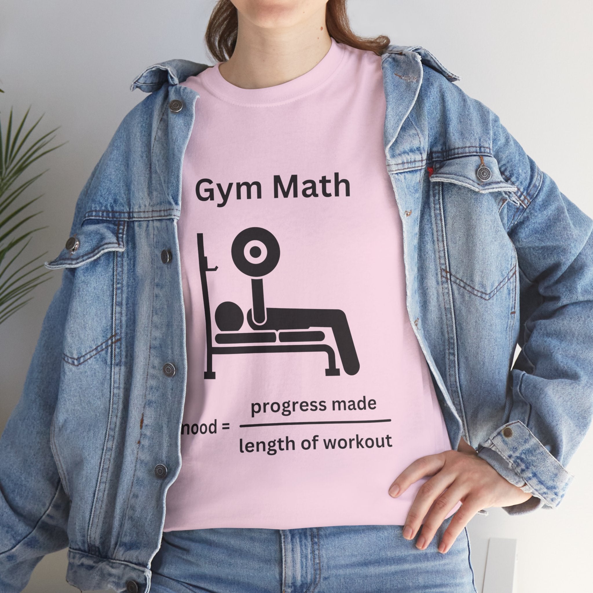 Funny Gym Math Unisex Heavy Cotton Tee