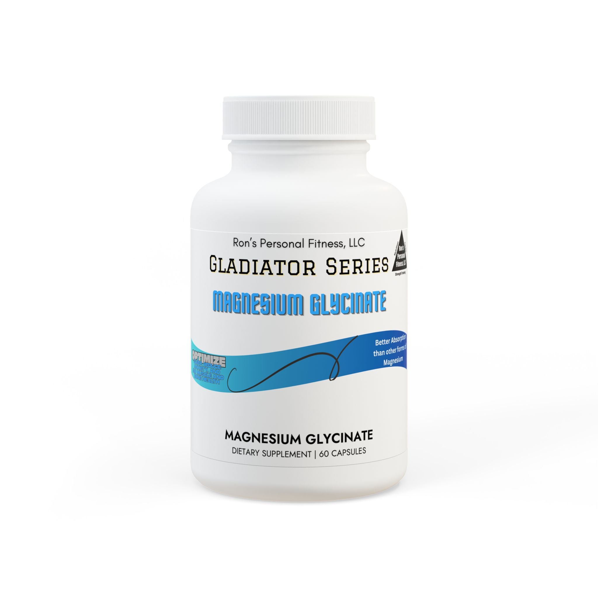 Gladiator Series Magnesium Glycinate Supplement (60 Capsules)