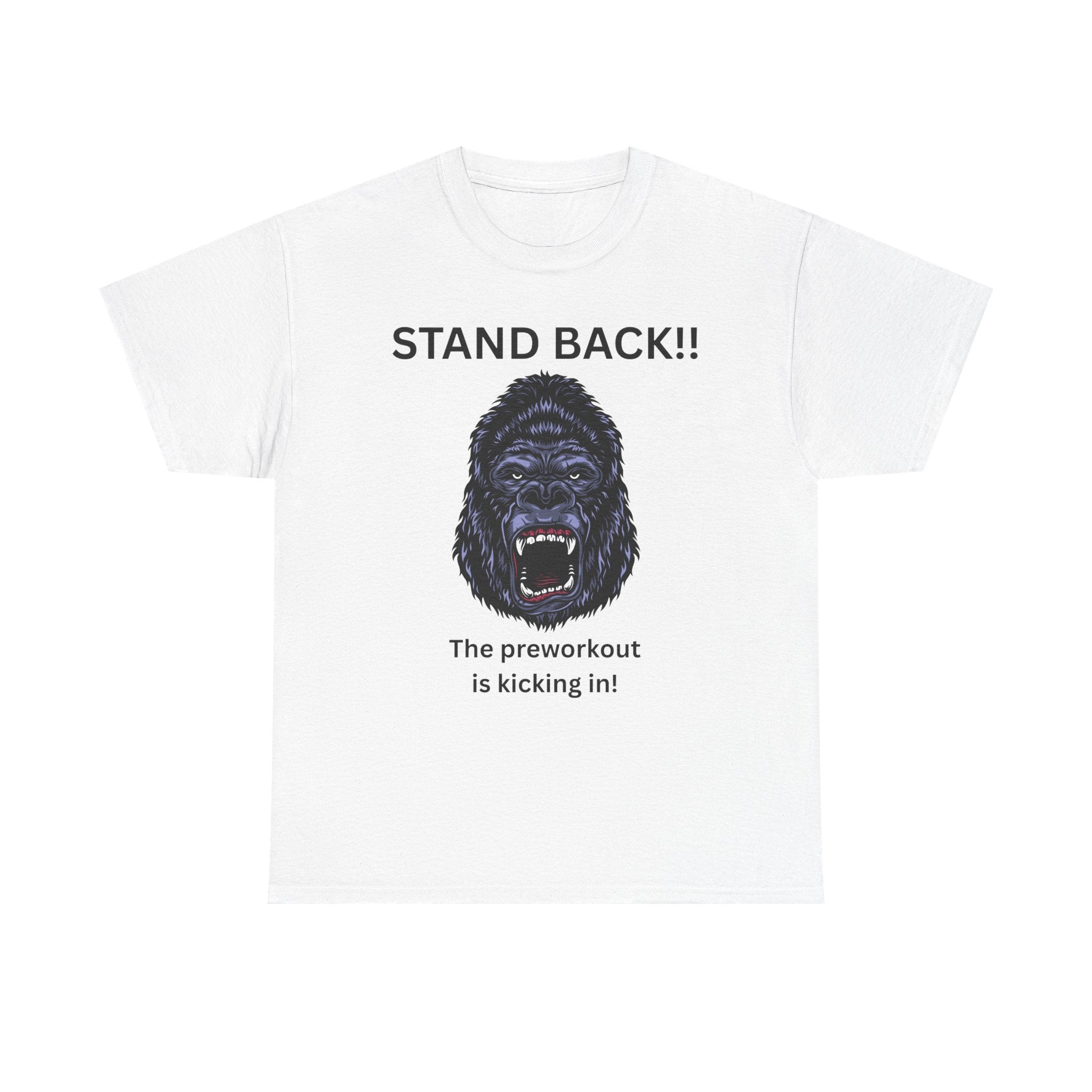 Unisex Motivational Workout Tee, Stand Back Gorilla Graphic T-Shirt, Fitness Gift, Gym Humor Apparel, Workout Motivation Shirt, [...]
