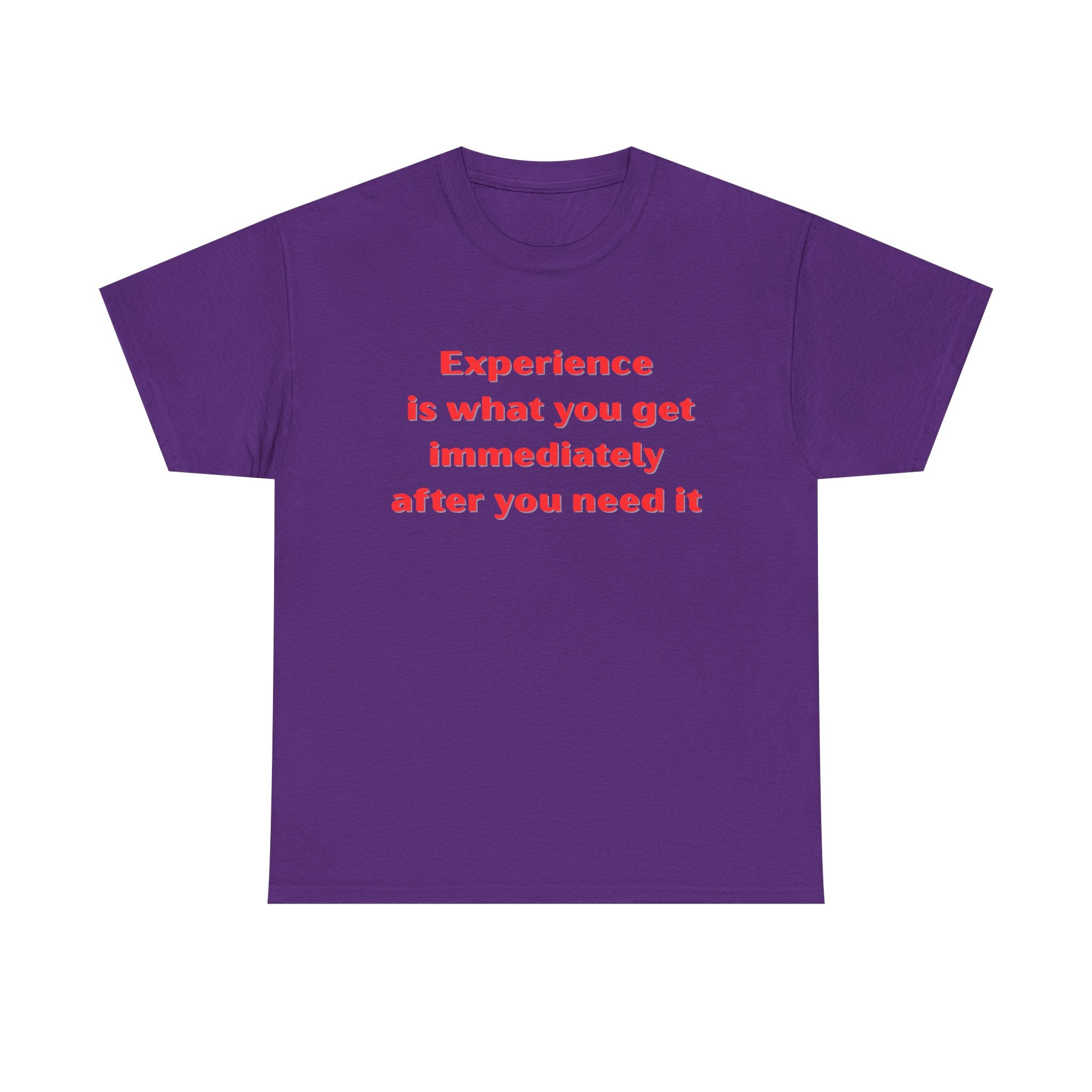 Experience Heavy Cotton Tee - Motivational Unisex T-Shirt