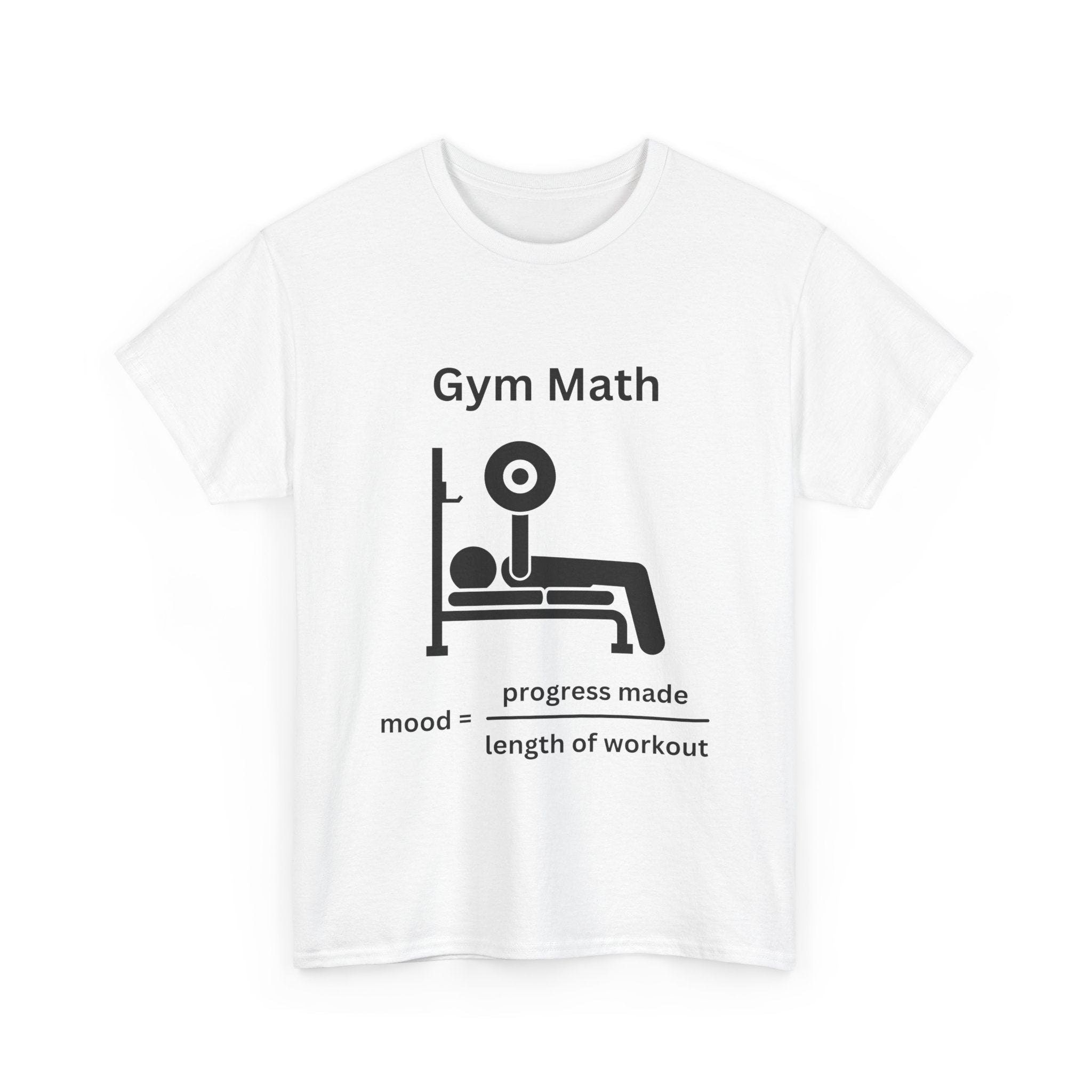 Funny Gym Math Unisex Heavy Cotton Tee