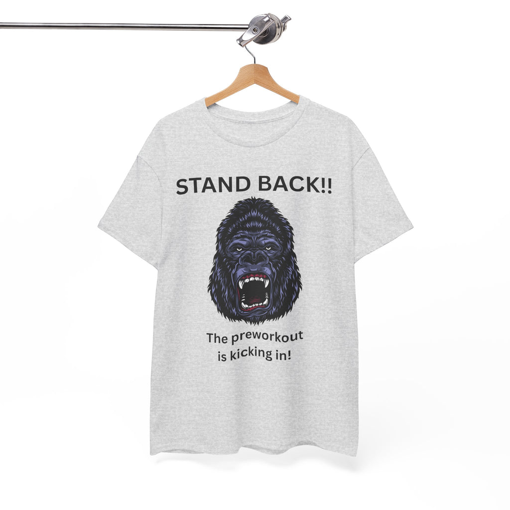 Unisex Motivational Workout Tee, Stand Back Gorilla Graphic T-Shirt, Fitness Gift, Gym Humor Apparel, Workout Motivation Shirt, [...]