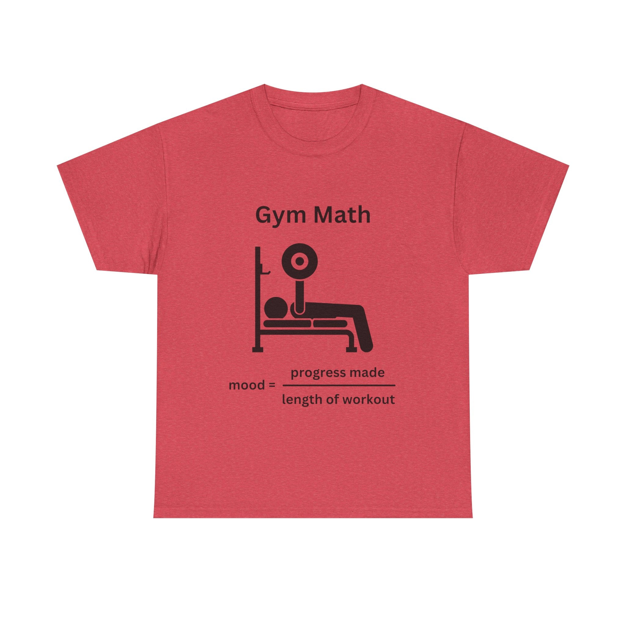 Funny Gym Math Unisex Heavy Cotton Tee