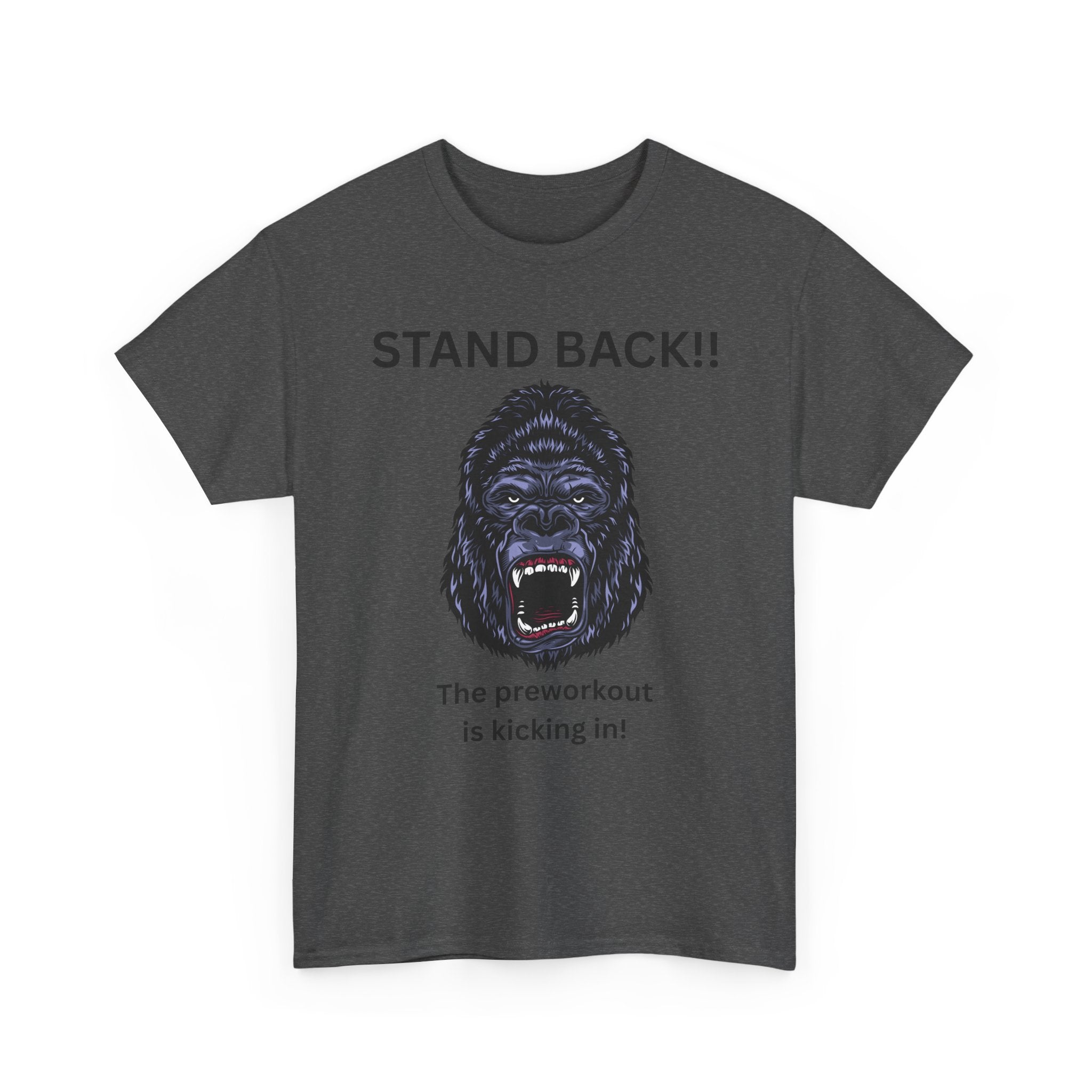 Unisex Motivational Workout Tee, Stand Back Gorilla Graphic T-Shirt, Fitness Gift, Gym Humor Apparel, Workout Motivation Shirt, [...]