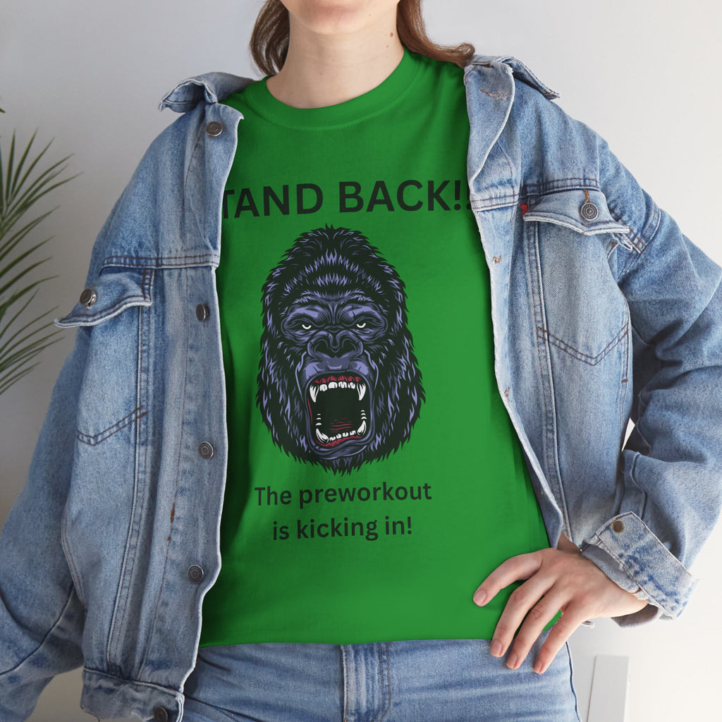 Unisex Motivational Workout Tee, Stand Back Gorilla Graphic T-Shirt, Fitness Gift, Gym Humor Apparel, Workout Motivation Shirt, [...]