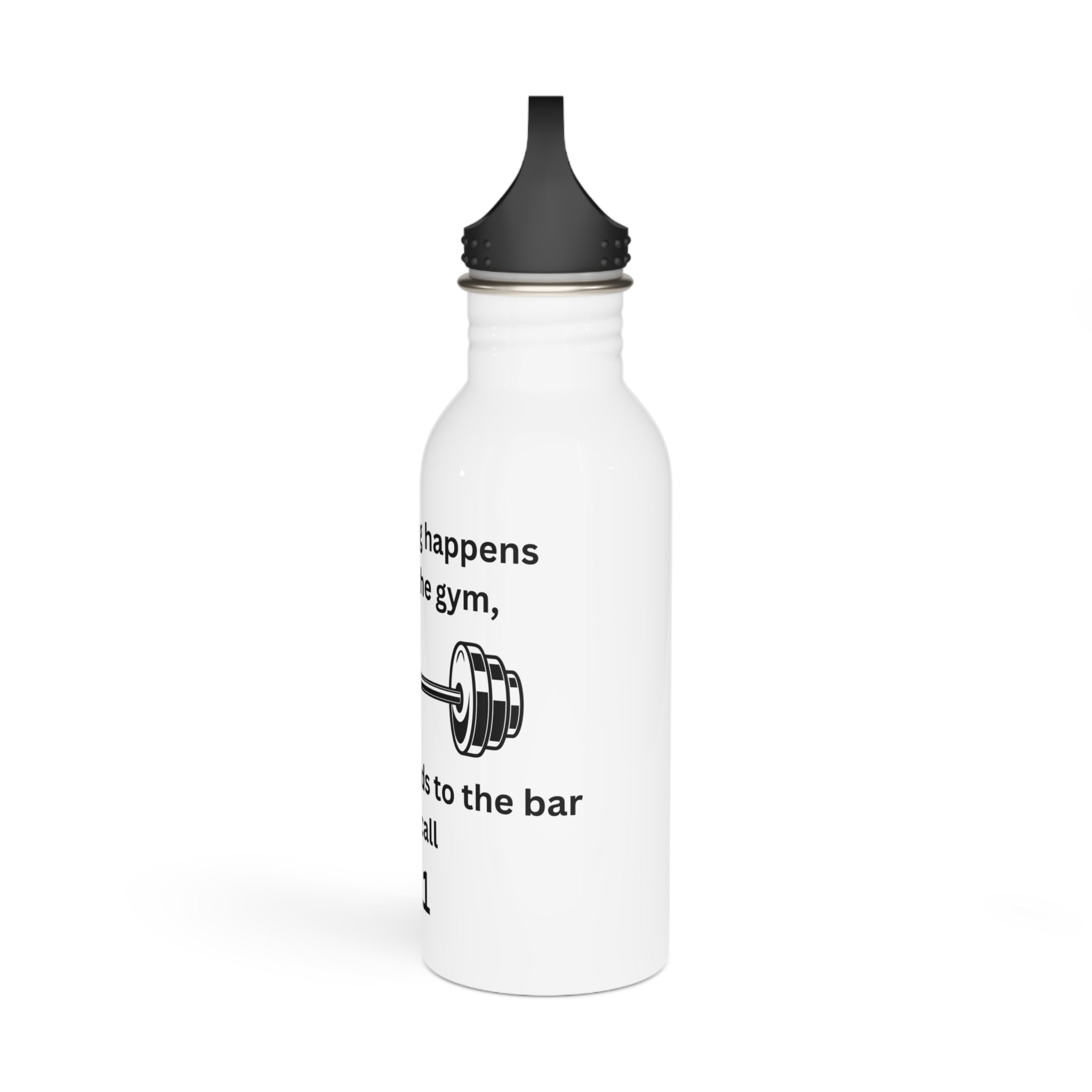 Gym Humor Water Bottle, Fitness Gift, Workout Motivational Hydro Flask, Hilarious Weightlifting Bottle, Funny Gym Accessory