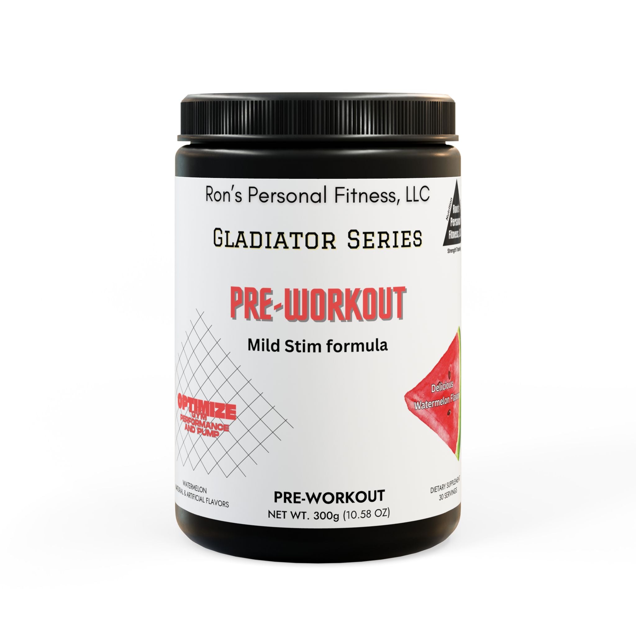 Gladiator Series Pre-Workout Supplement, Watermelon (300g, 10.58oz)