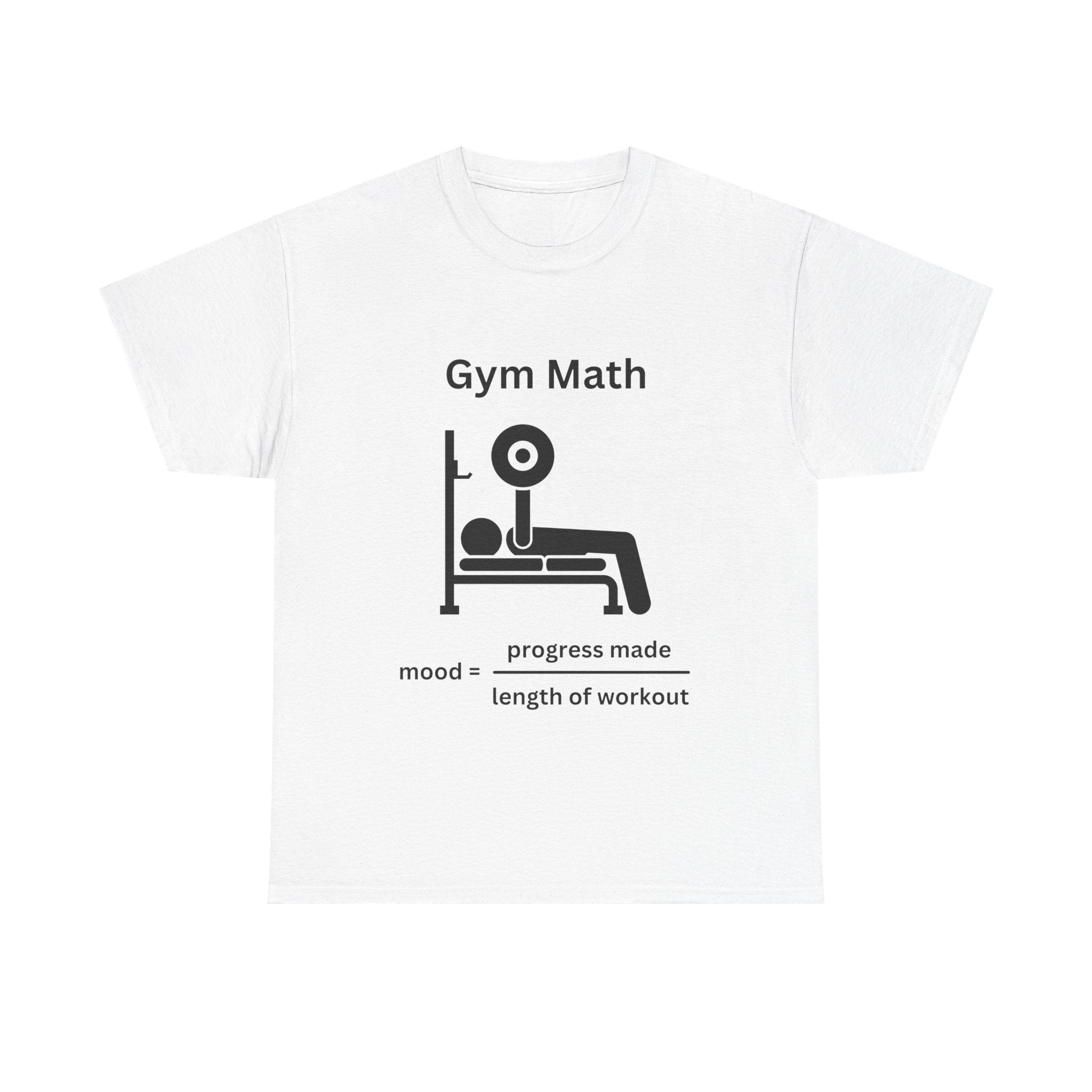 Funny Gym Math Unisex Heavy Cotton Tee