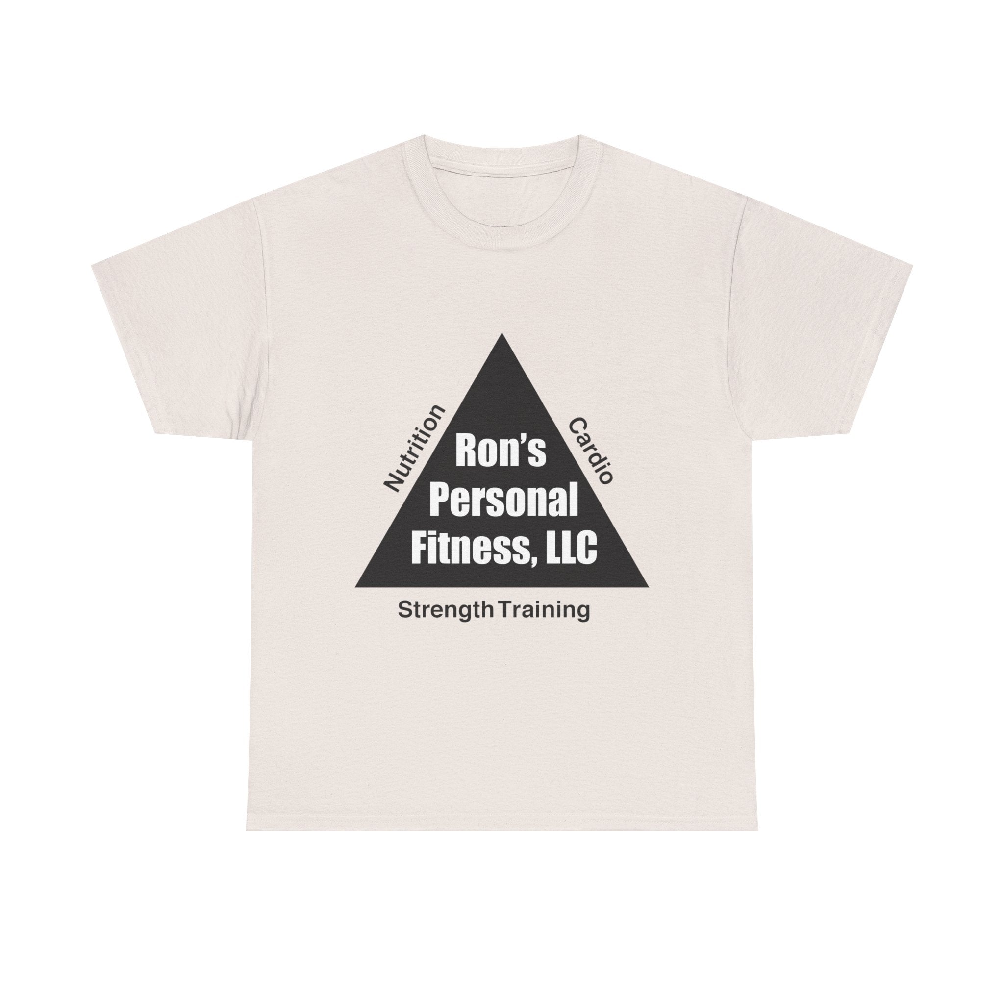 Fitness Triangle Unisex Tee - Ron's Personal Nutrition, Cardio, & Strength Training Design