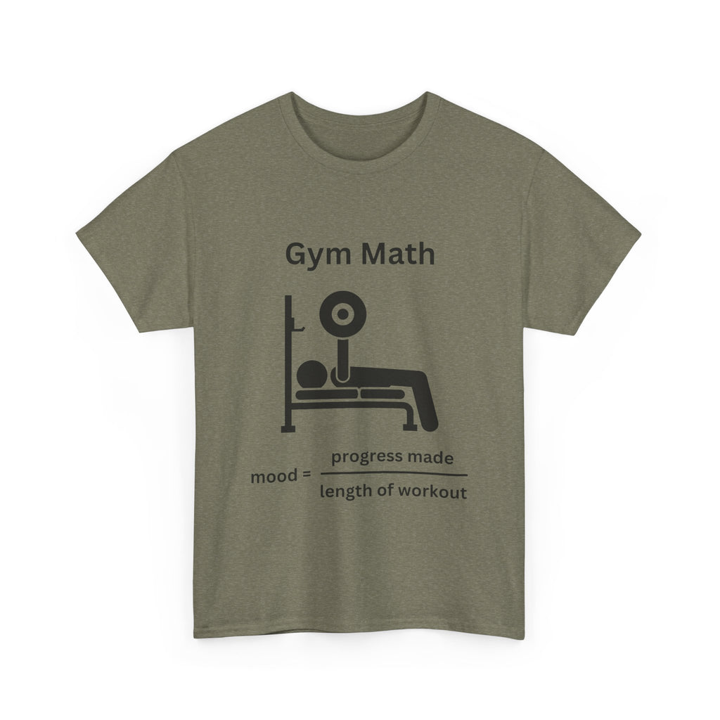 Funny Gym Math Unisex Heavy Cotton Tee
