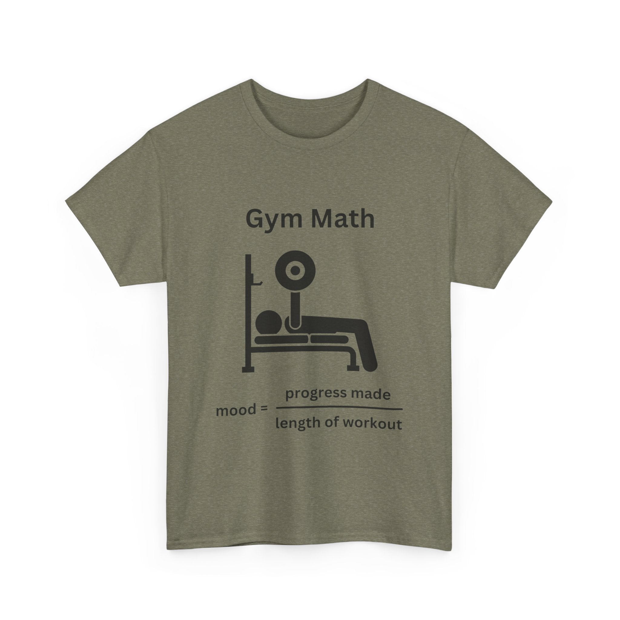 Funny Gym Math Unisex Heavy Cotton Tee