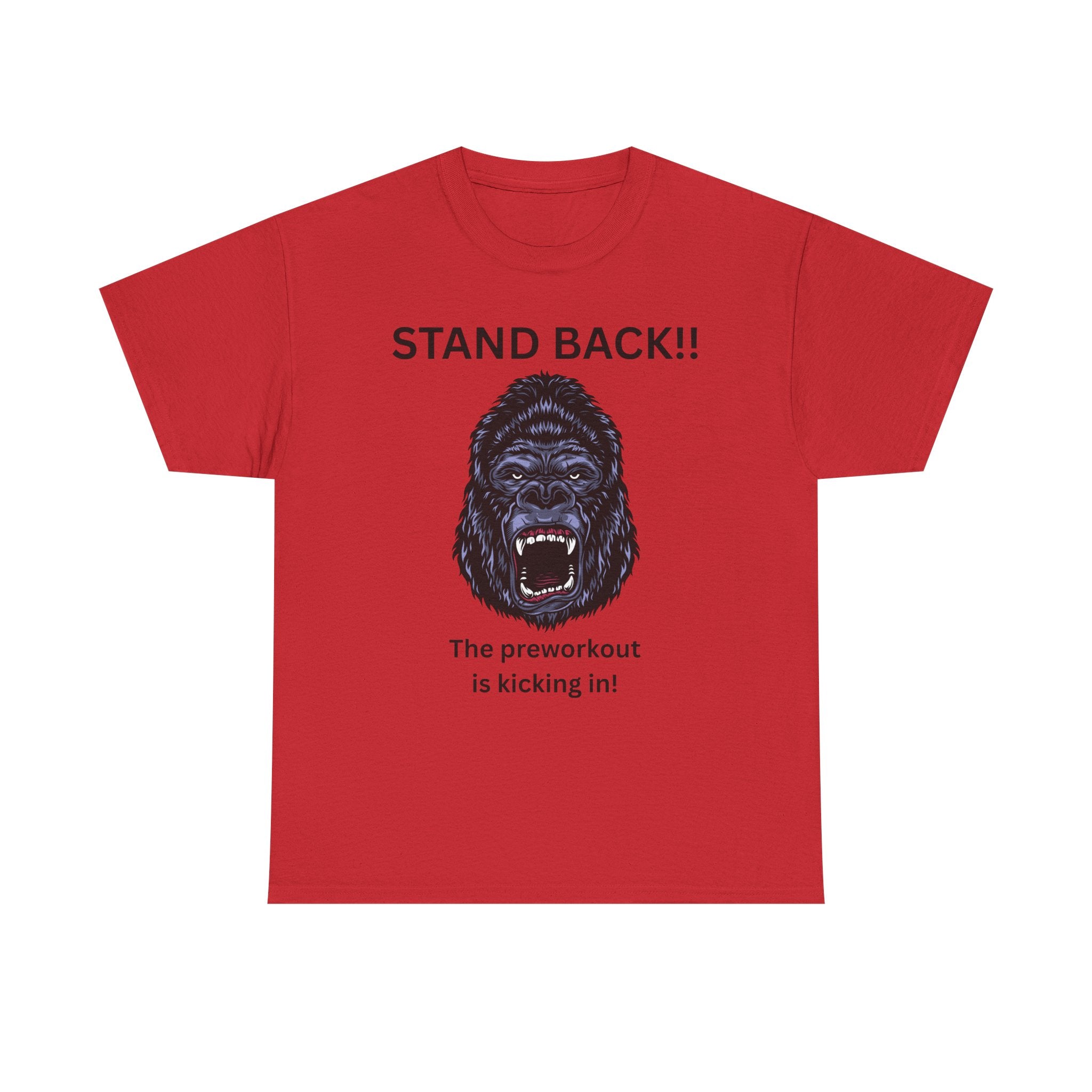 Unisex Motivational Workout Tee, Stand Back Gorilla Graphic T-Shirt, Fitness Gift, Gym Humor Apparel, Workout Motivation Shirt, [...]