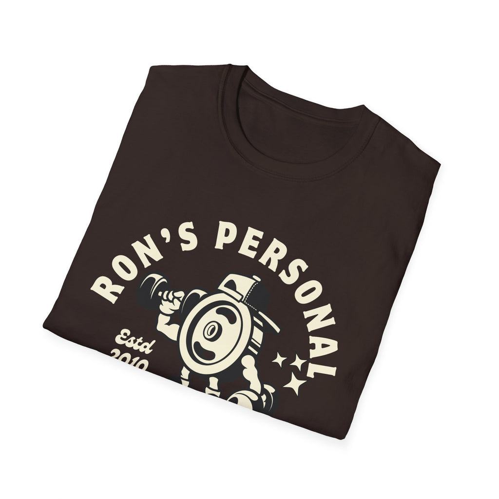 Ron's personal fitness gear vintage style Unisex Softstyle T-Shirt