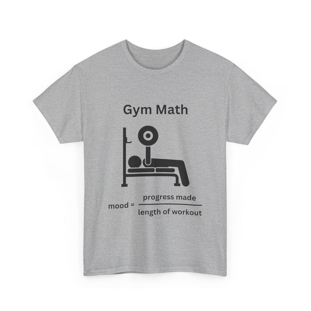 Funny Gym Math Unisex Heavy Cotton Tee