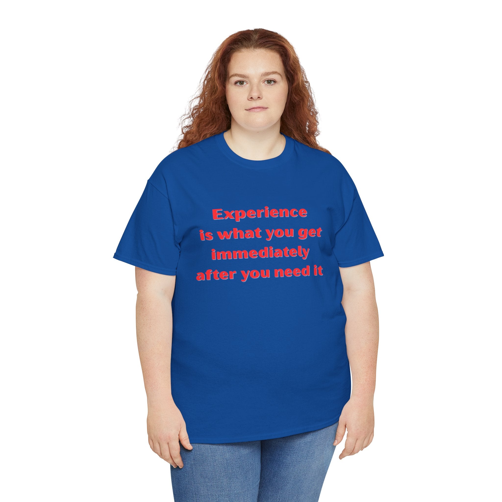 Experience Heavy Cotton Tee - Motivational Unisex T-Shirt