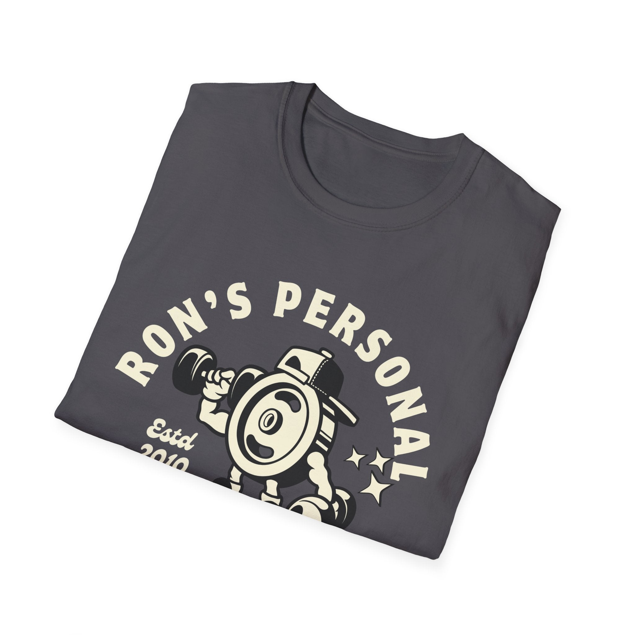 Ron's personal fitness gear vintage style Unisex Softstyle T-Shirt