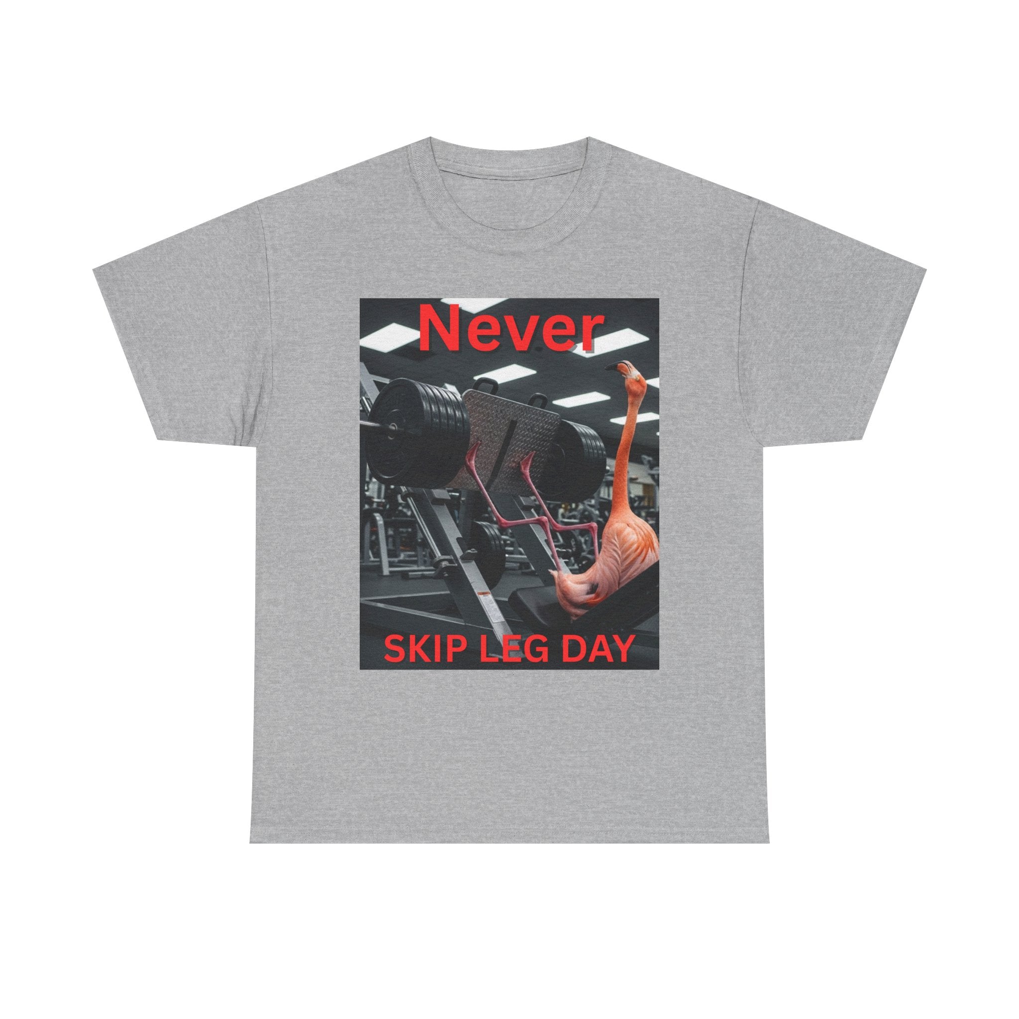 Never Skip Leg Day Flamingo Tee