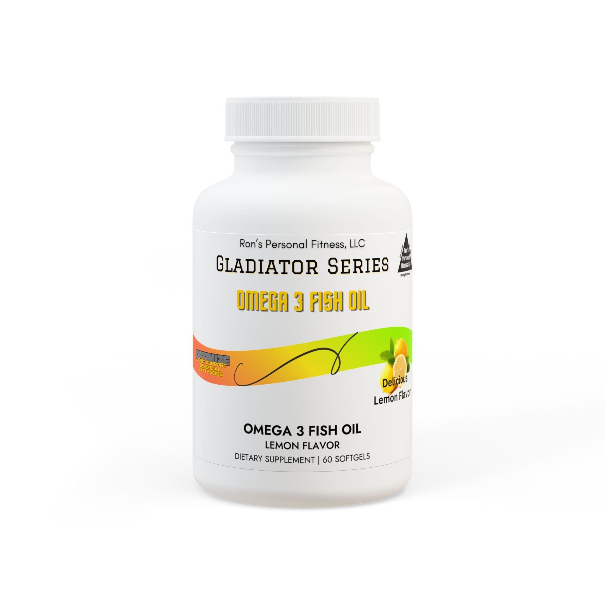 Gladiator Series Omega 3 Fish Oil Supplement (60 Softgels)