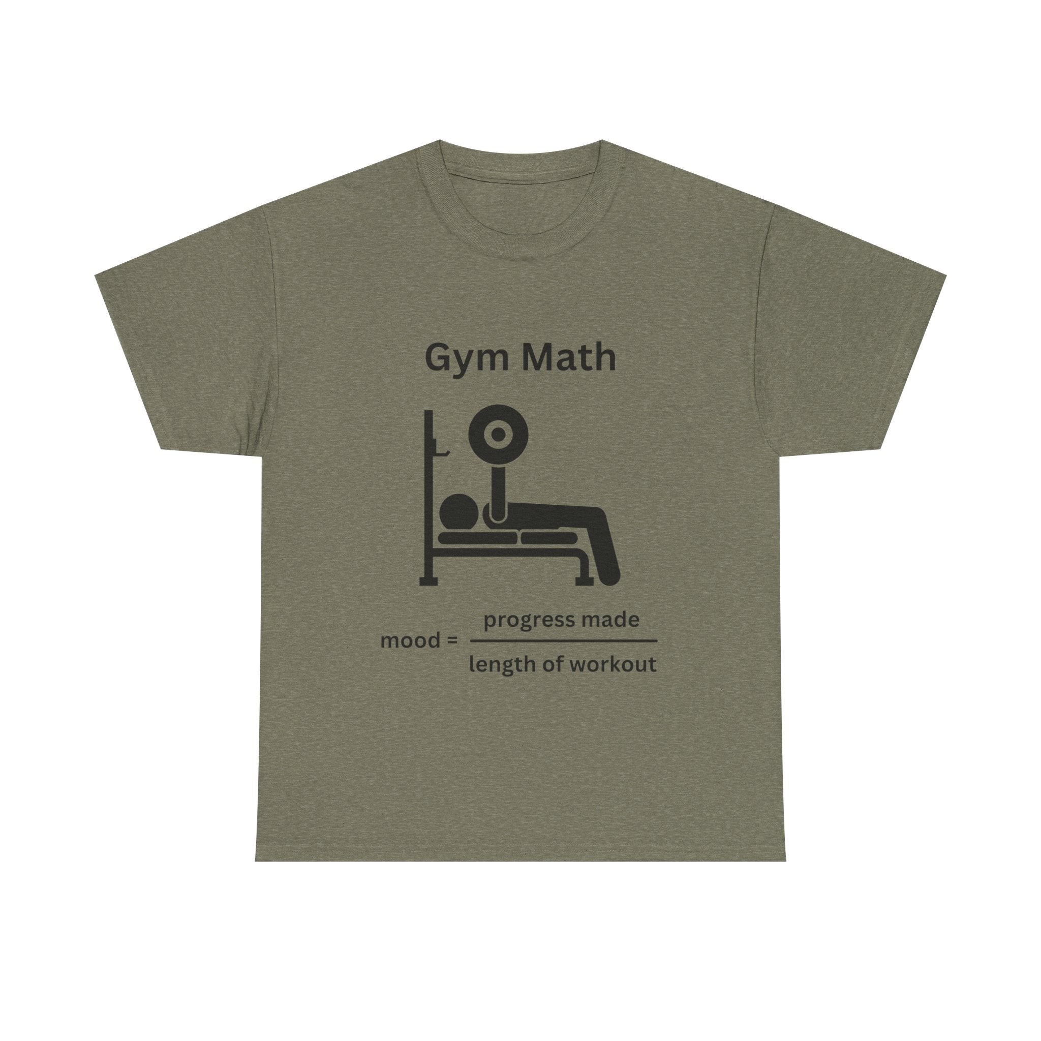 Funny Gym Math Unisex Heavy Cotton Tee