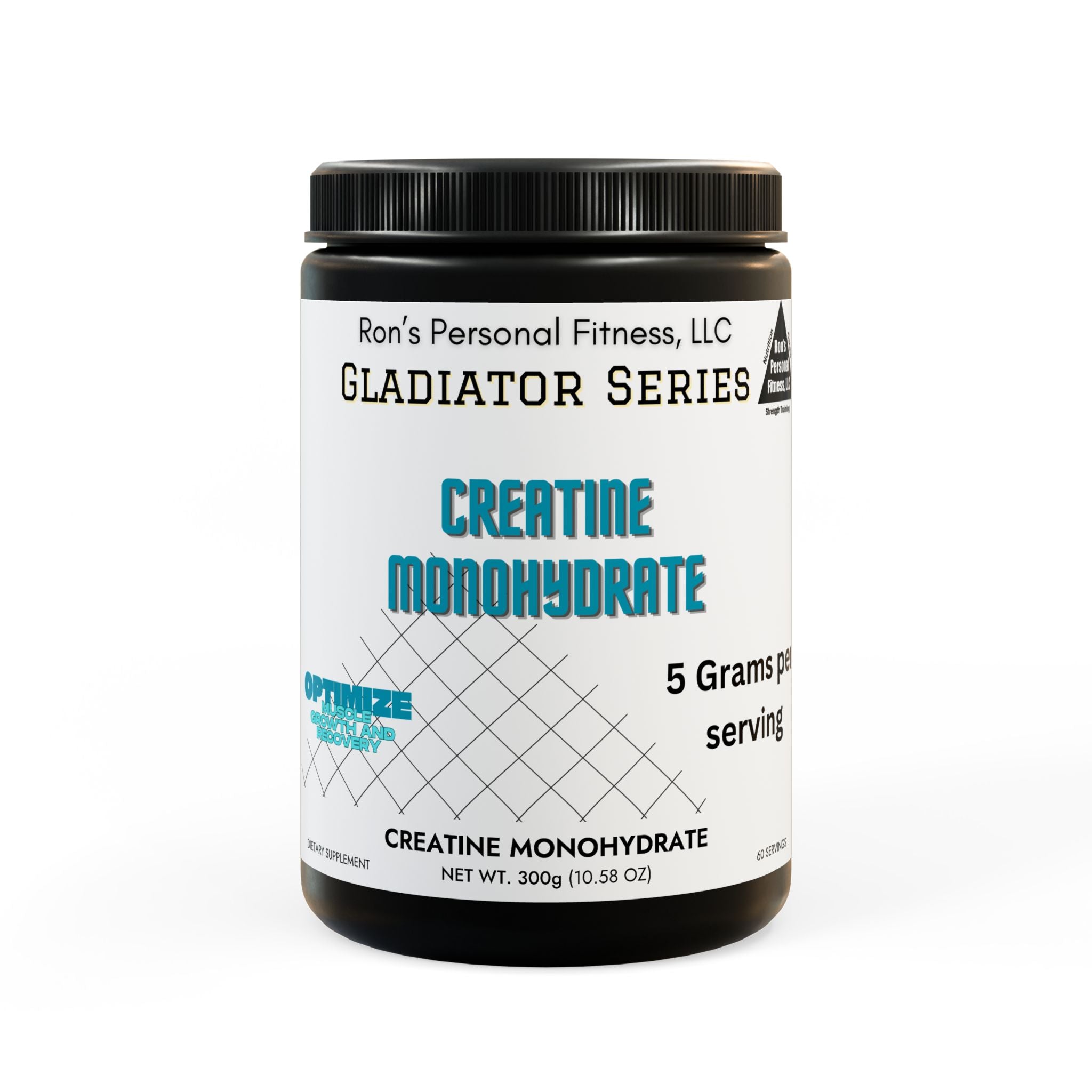 Gladiator Series Creatine Monohydrate Supplement (300g, 10.58oz)