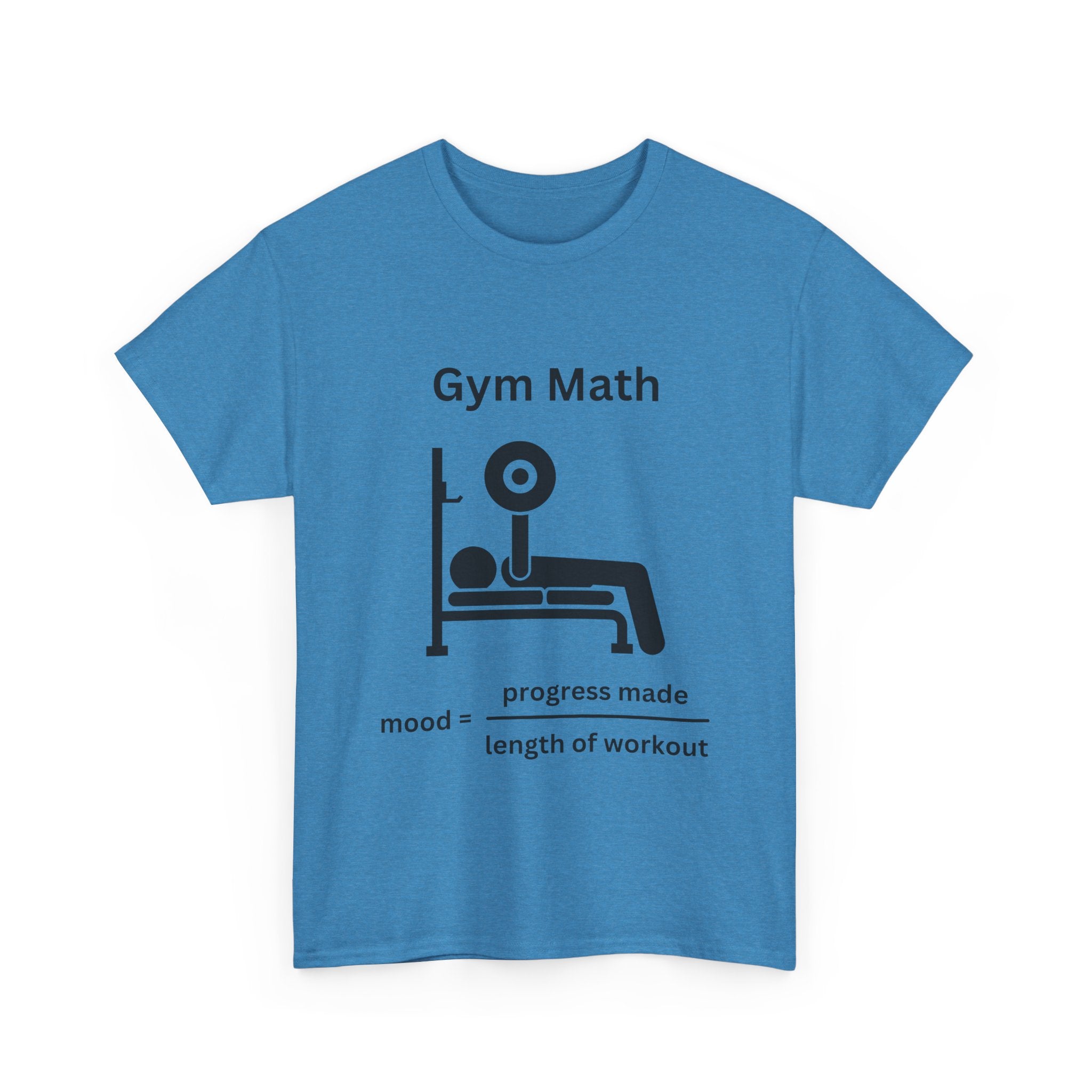 Funny Gym Math Unisex Heavy Cotton Tee